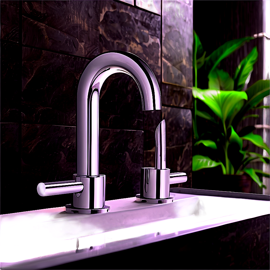 Double Handle Basin Tap Png 06262024 PNG Image