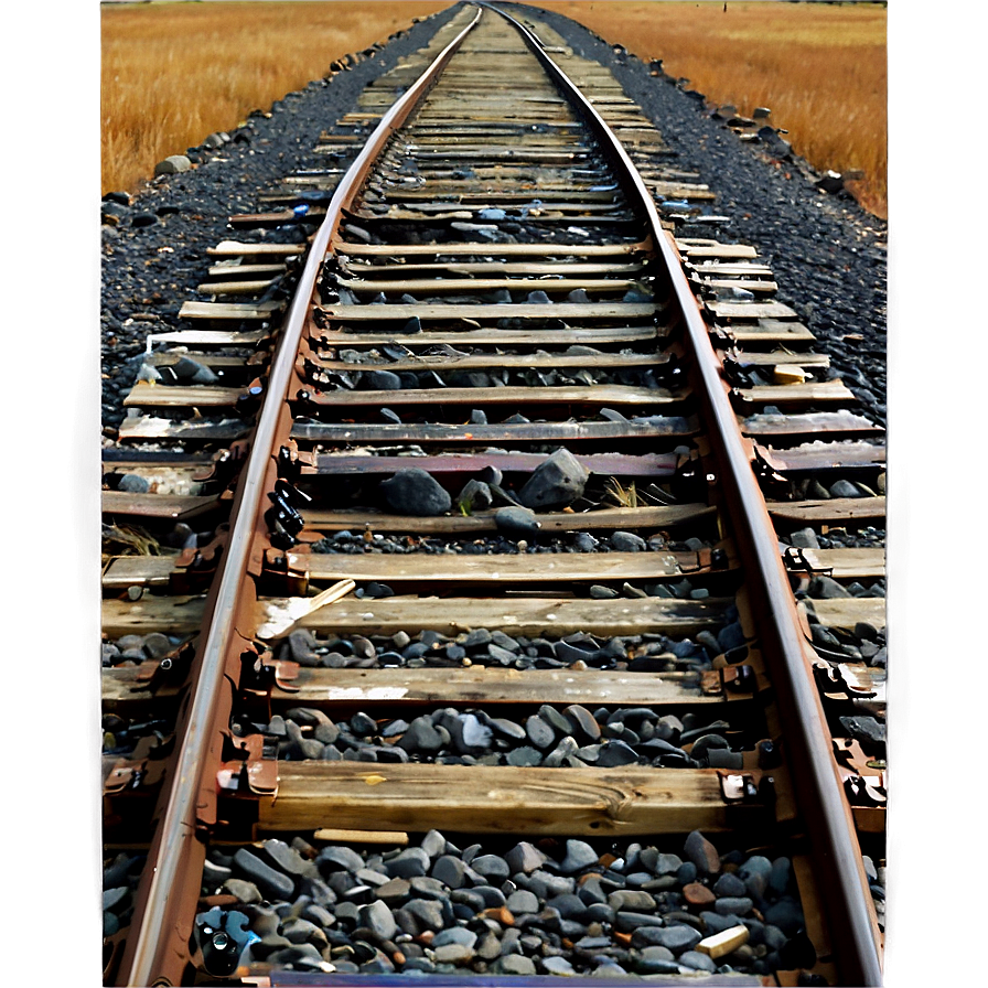 Double Railroad Tracks Parallel Png Yvd77 PNG Image