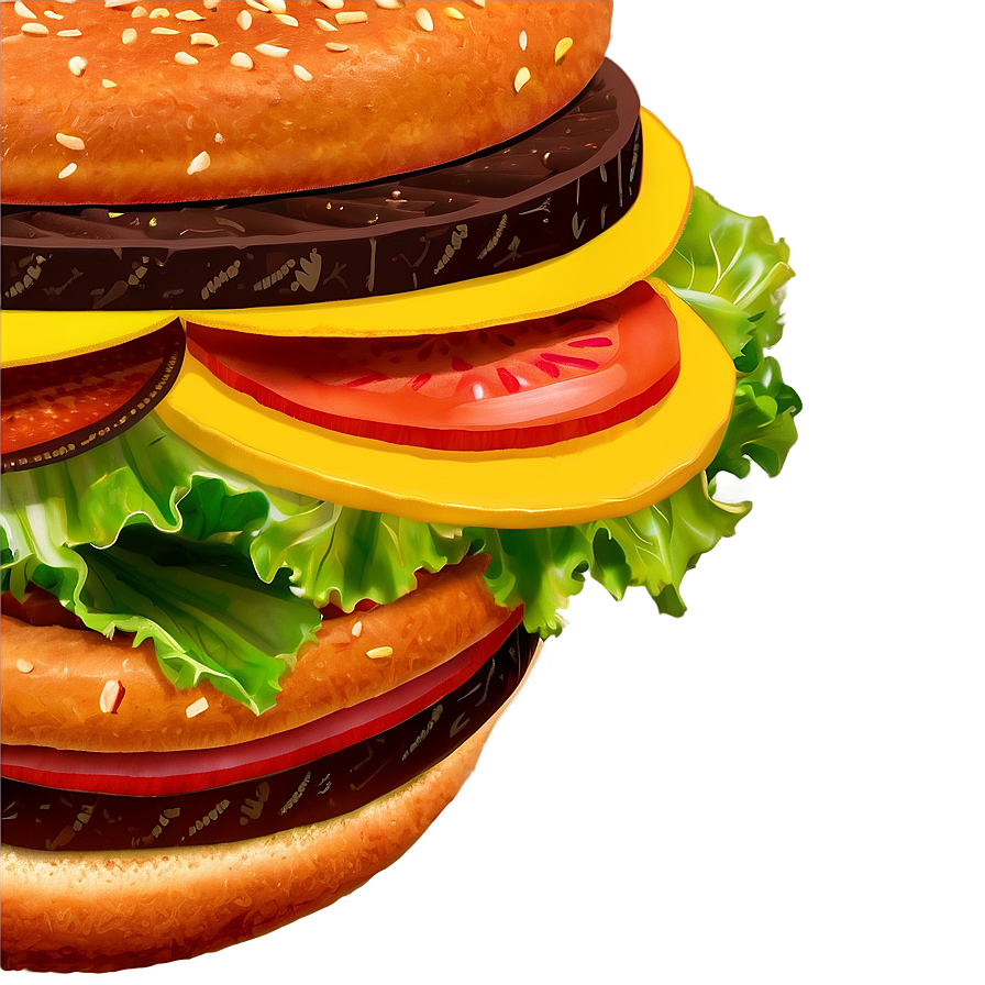 Double Stack Hamburger Png 84 PNG Image