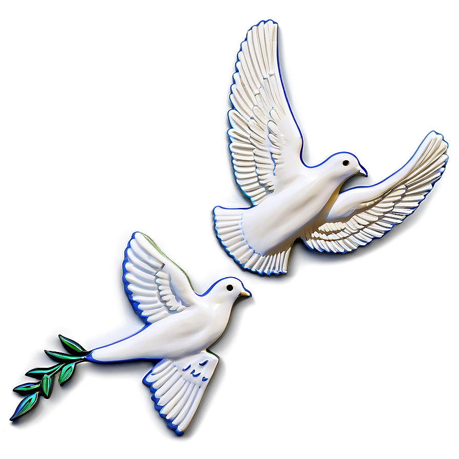 Dove And Olive Branch Memorial Png 06252024 PNG Image