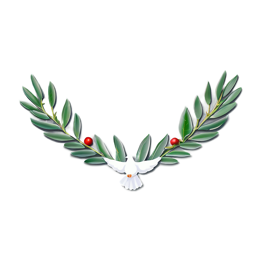 Dove And Olive Branch Memorial Png 06252024 PNG Image