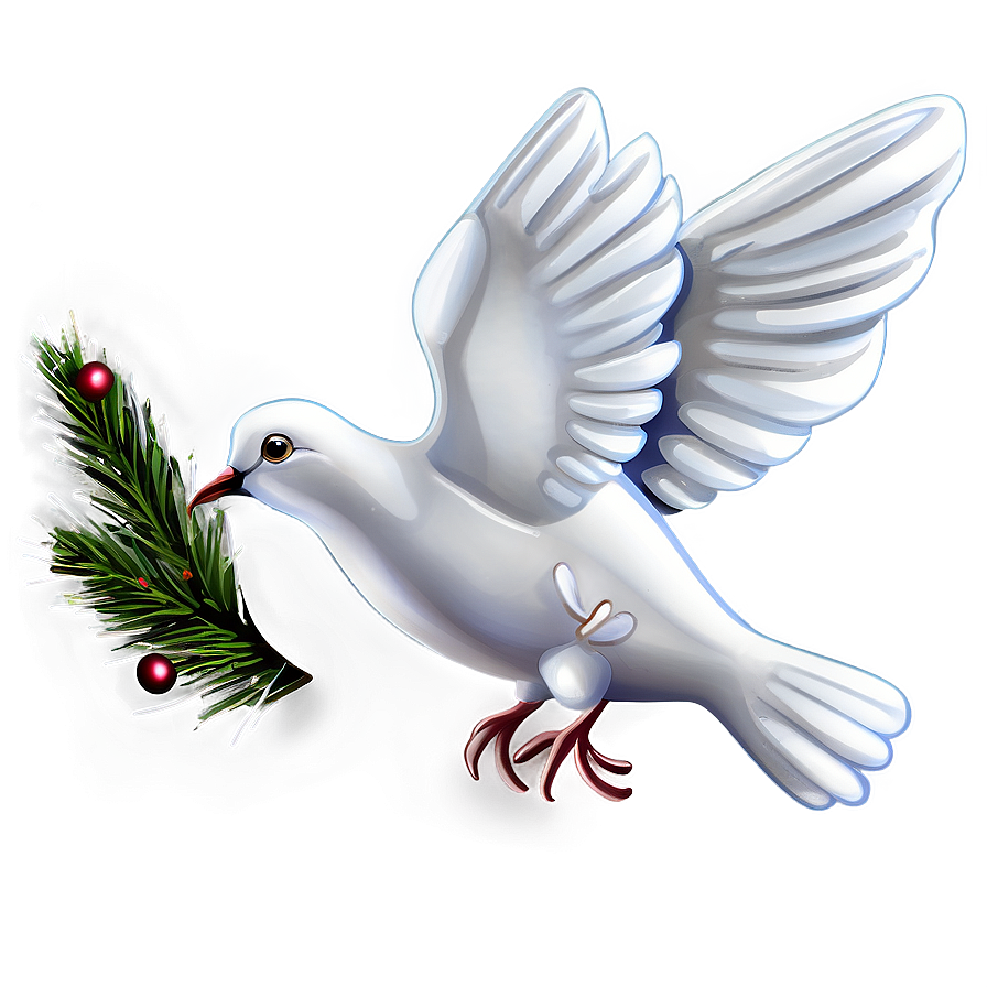 Dove Clipart For Christmas Png 06262024 PNG Image