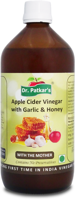 Dr Patkars Apple Cider Vinegarwith Garlic Honey PNG Image