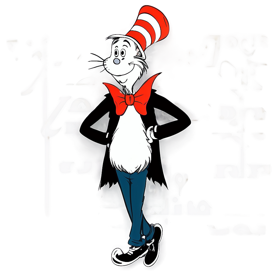 Dr Seuss Character Illustration Png Wlm PNG Image