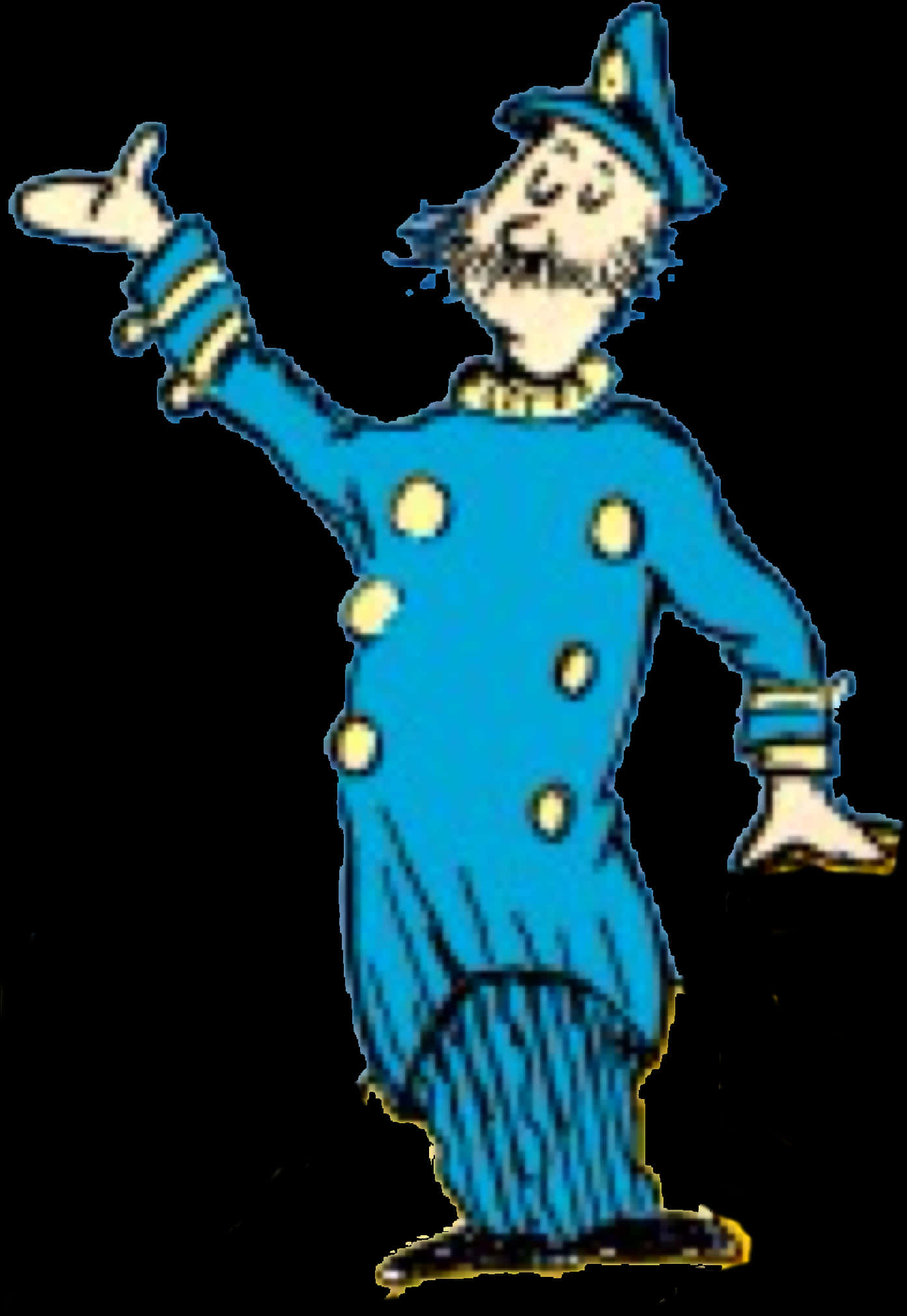 Dr Seuss Character Pointing PNG Image