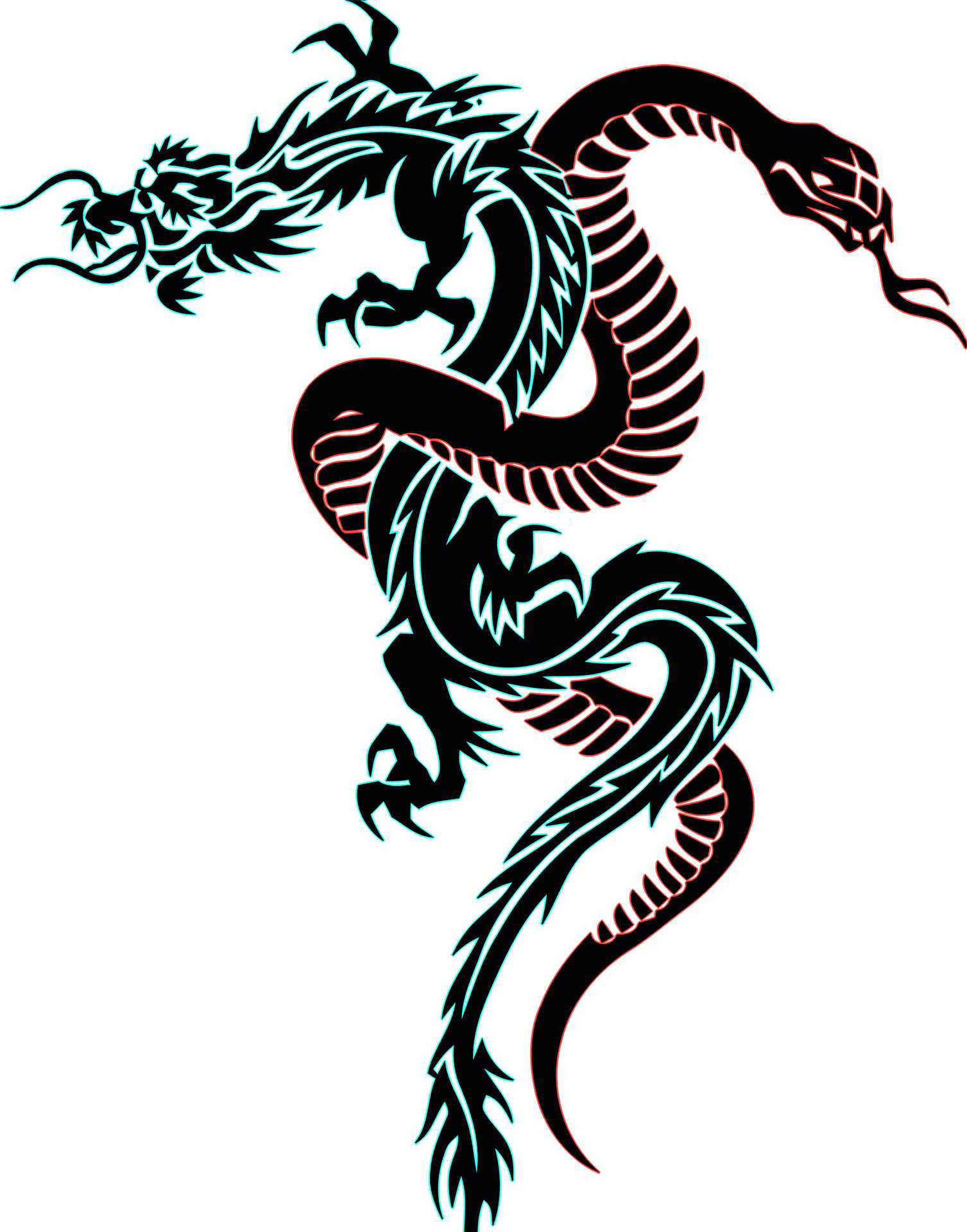 Dragon Arm Tattoo Design PNG Image