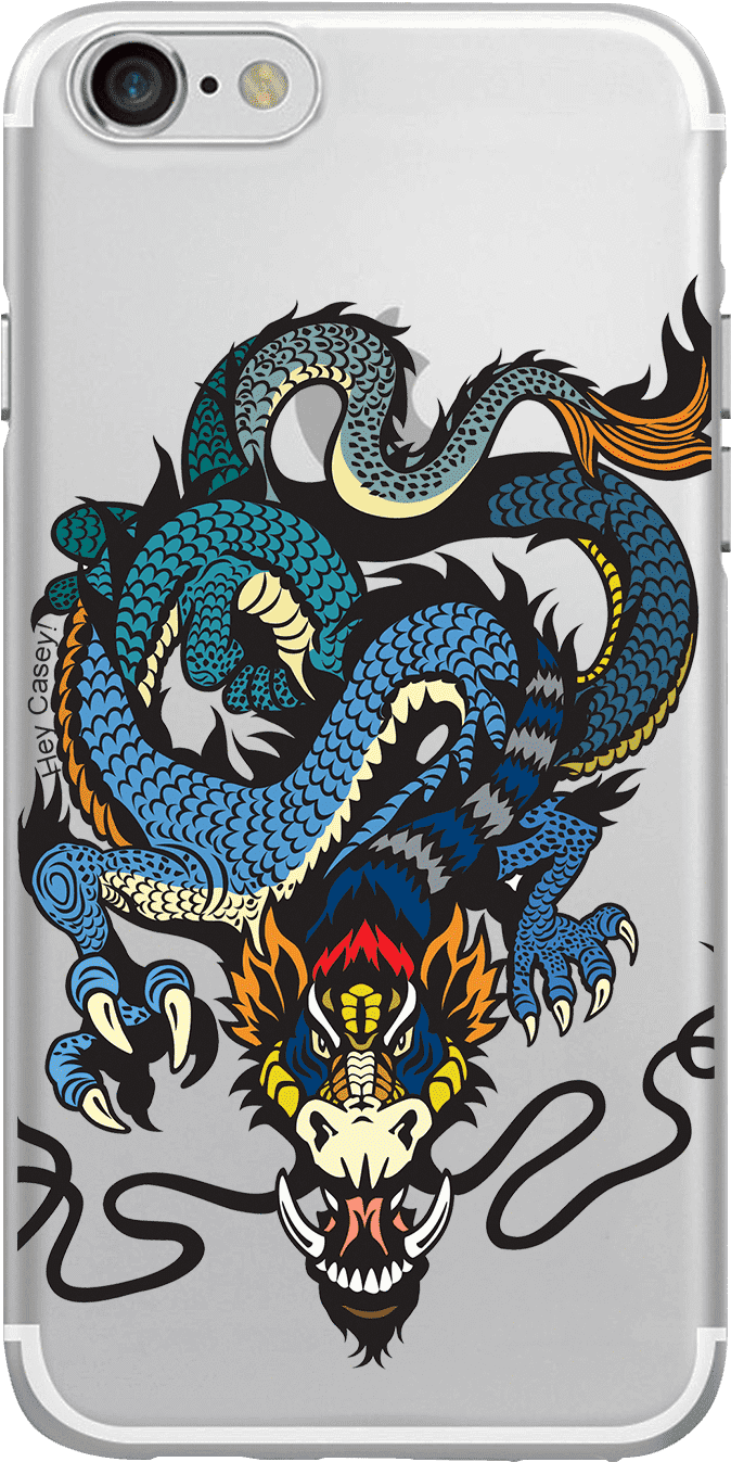 Dragon Tattoo Designi Phone Case PNG Image