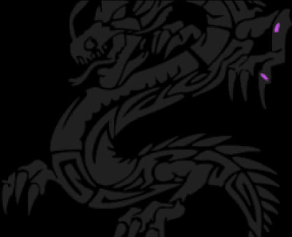 Dragonand Skull Tattoo Design PNG Image