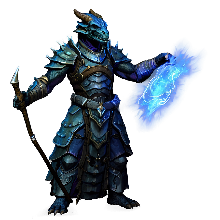 Dragonborn Wizard Png Sve26 PNG Image