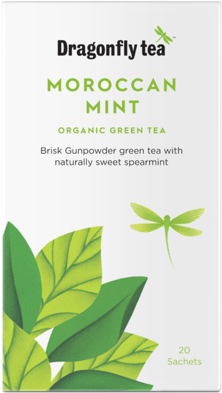 Dragonfly Tea Moroccan Mint Box PNG Image