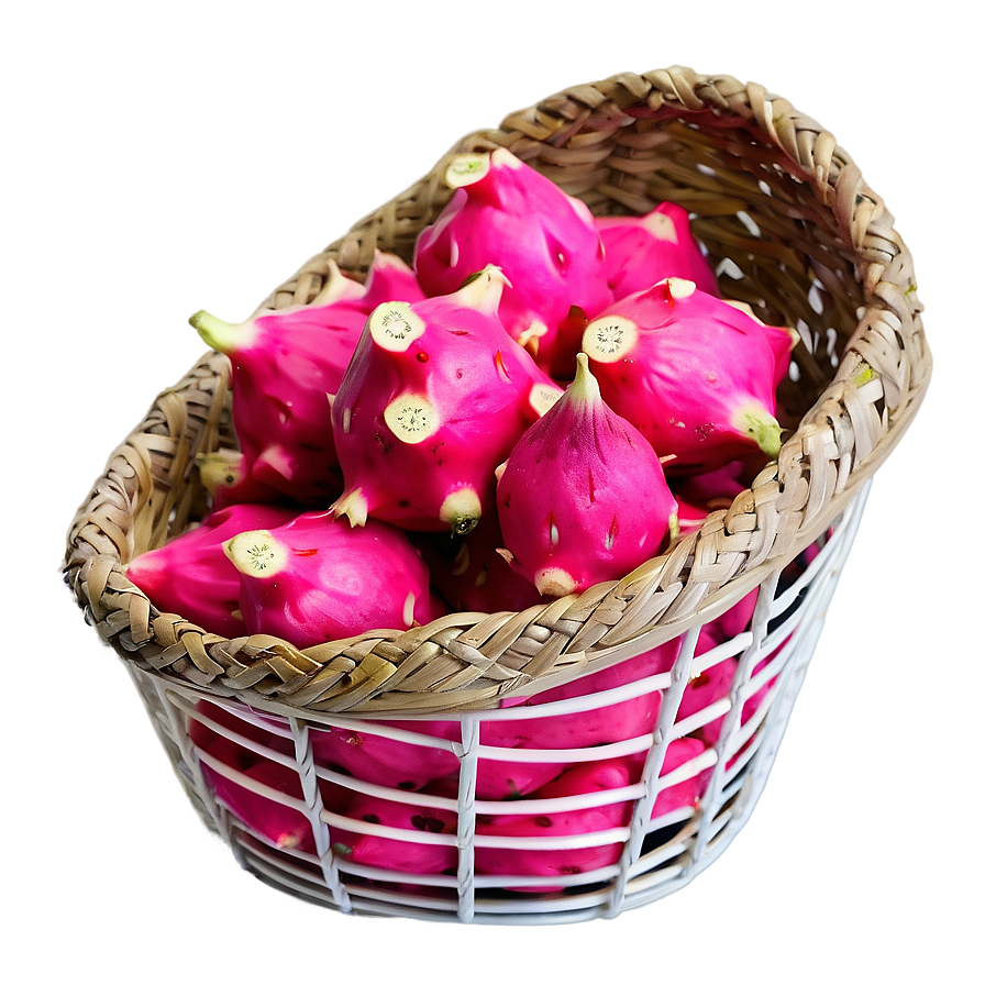 Dragonfruit In Shopping Basket Png Str67 PNG Image