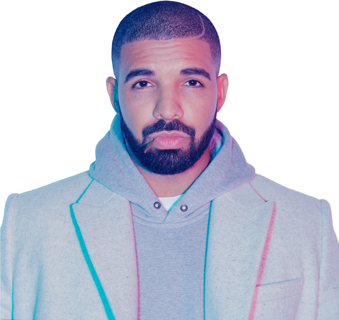 Drakein Gray Hoodie PNG Image