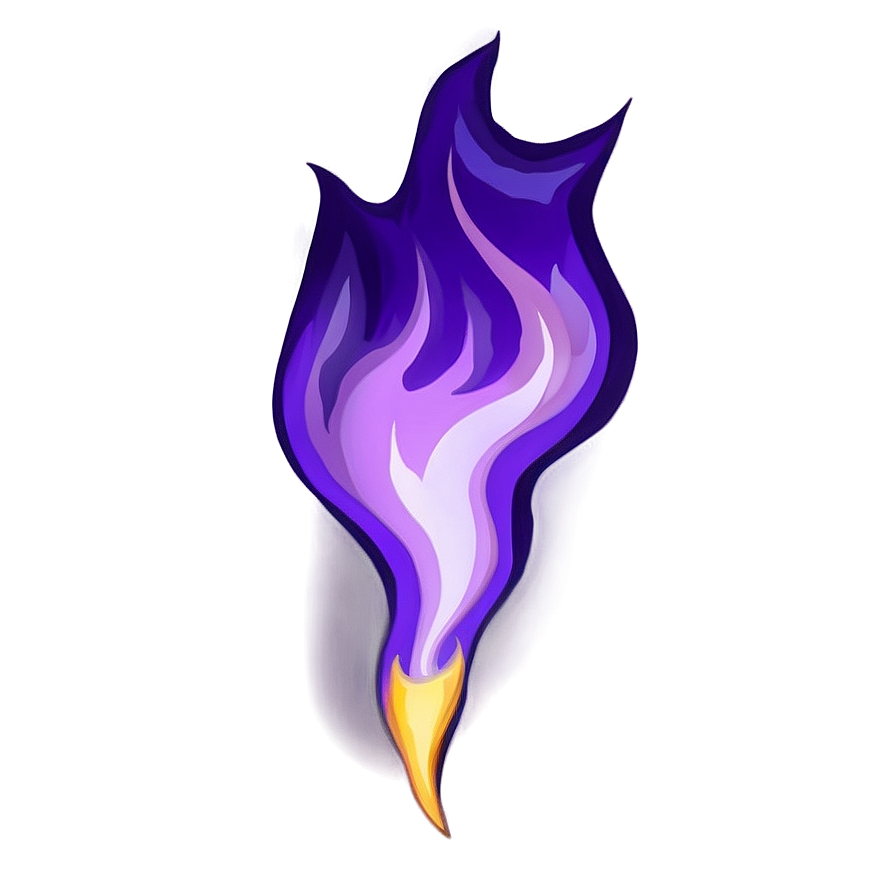 Drawing Of Purple Fire Png Kcc PNG Image