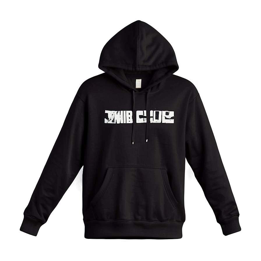 Drawstring Black Hoodie Png Usb PNG Image