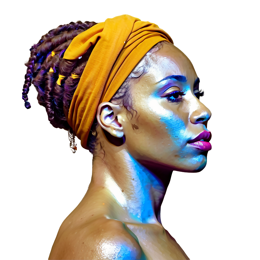 Dreads And Headwrap Styles Png Vmk PNG Image