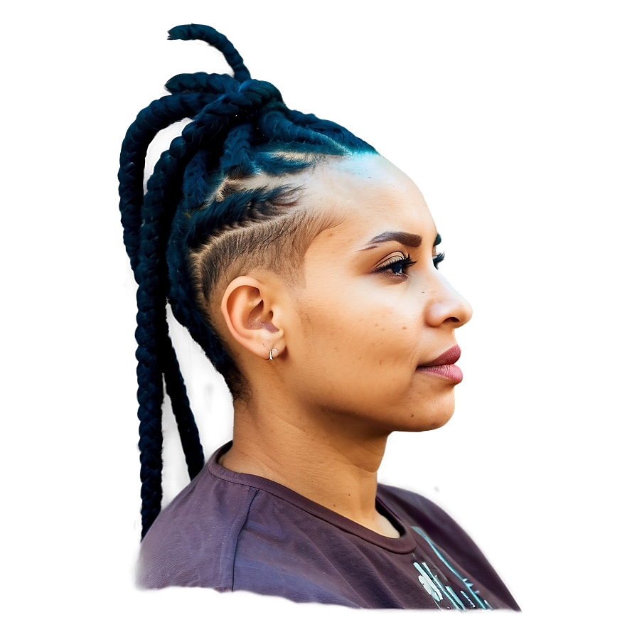 Dreads And Undercut Combination Png 15 PNG Image