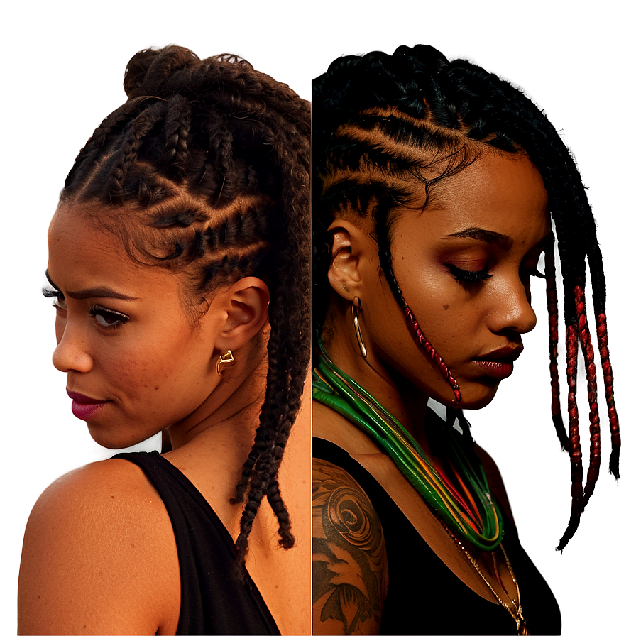 Dreads And Undercut Combination Png Mww PNG Image