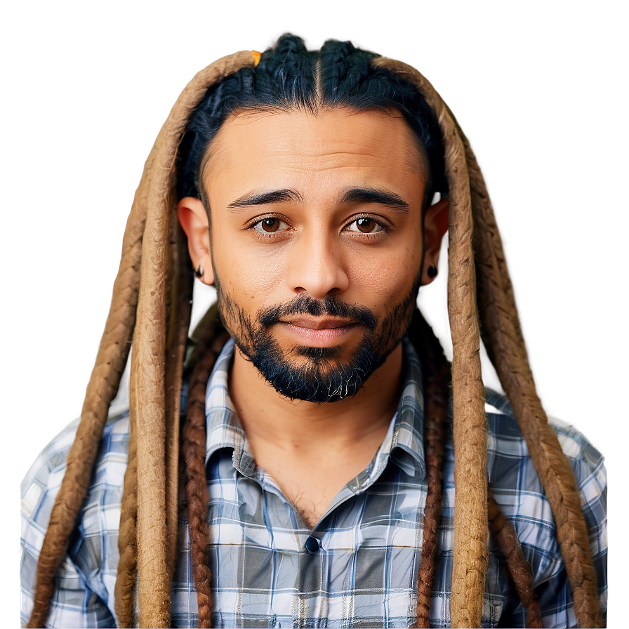 Dreads Hairstyle Makeover Png 05242024 PNG Image