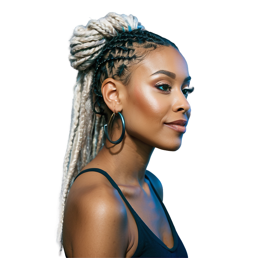 Dreads Updo Tutorial Png Rlr30 PNG Image