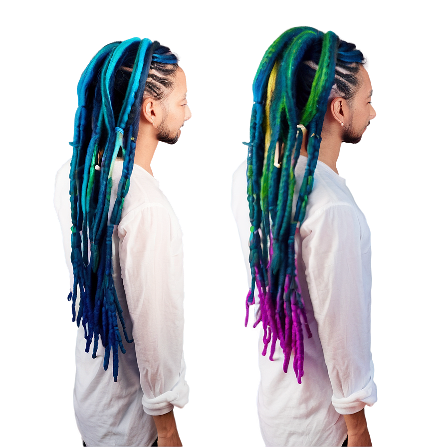 Dreads With Temporary Color Png Pjv97 PNG Image