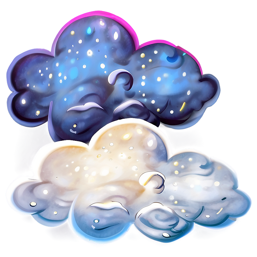 Dream Cloud In Night Sky Png Spa77 PNG Image