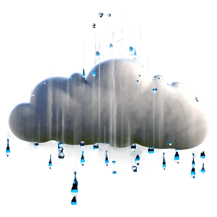 Dream Cloud With Raindrops Png 97 PNG Image