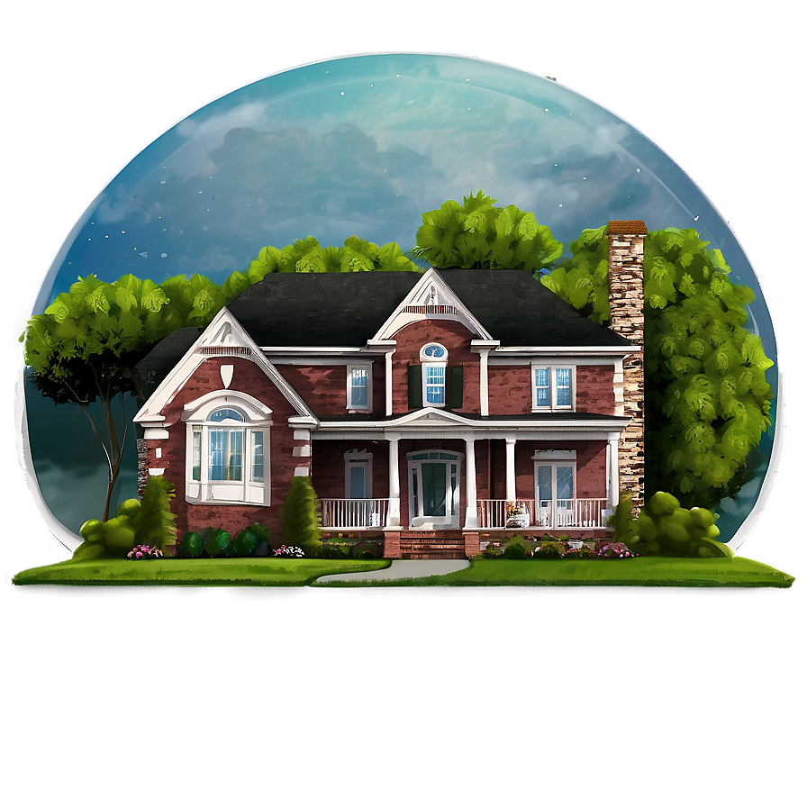 Dream Home Illustration Png Wby56 PNG Image