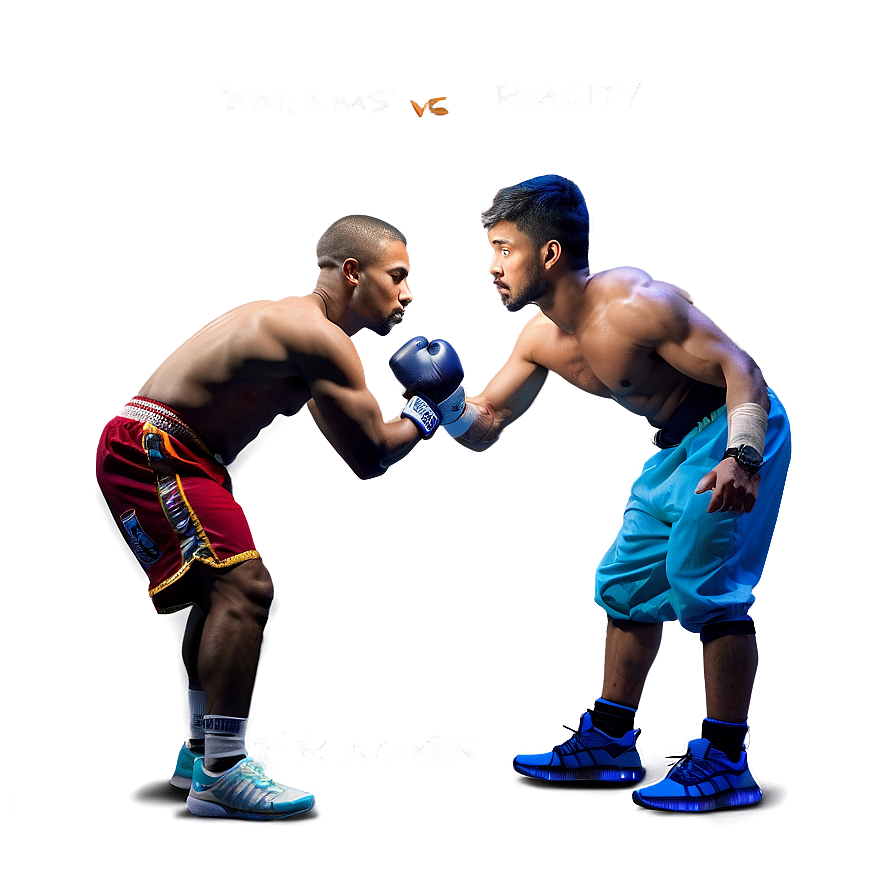 Dreams Vs Reality Confrontation Png 20 PNG Image