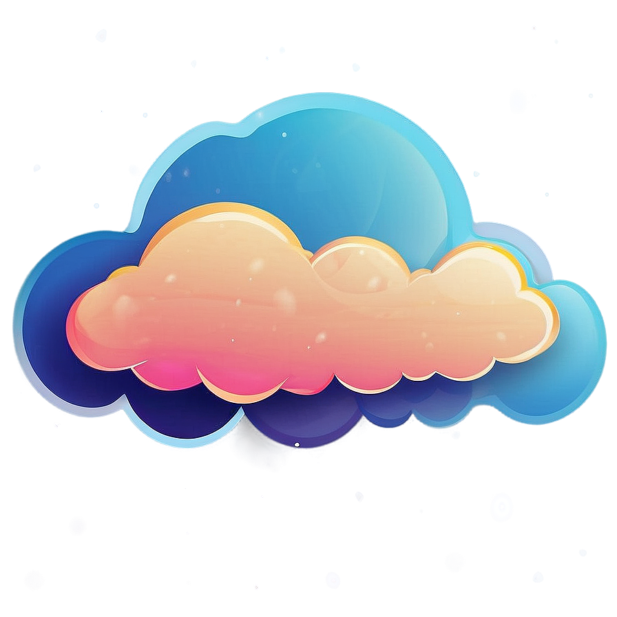 Dreamy Cloud Vector Scene Png Soa11 PNG Image