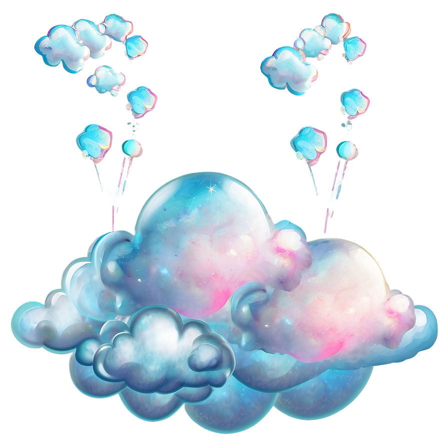 Dreamy Cotton Candy Clouds Png 24 PNG Image