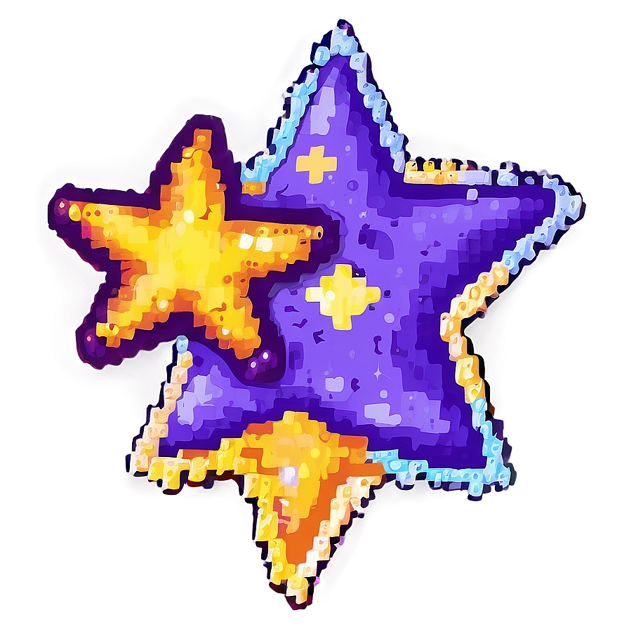 Dreamy Pixel Star Png Pfe25 PNG Image