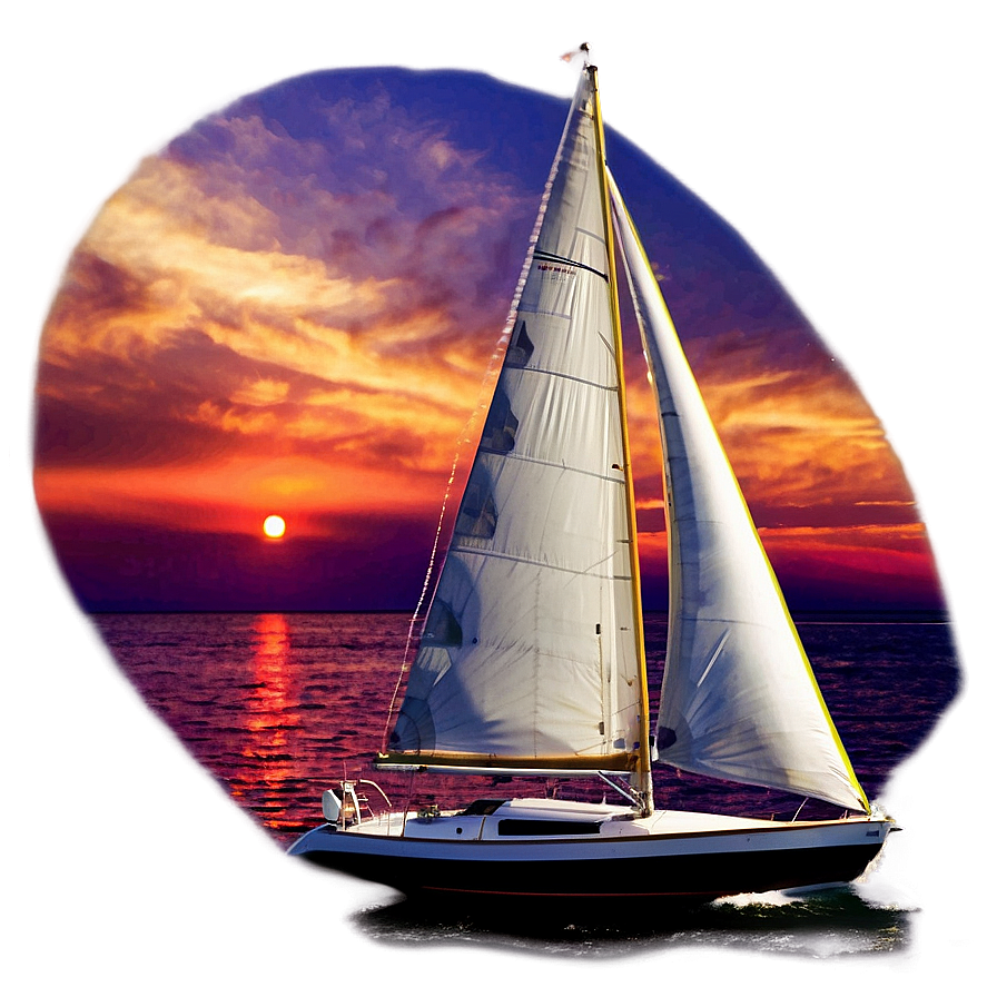 Dreamy Sunset Sailboat Png 86 PNG Image