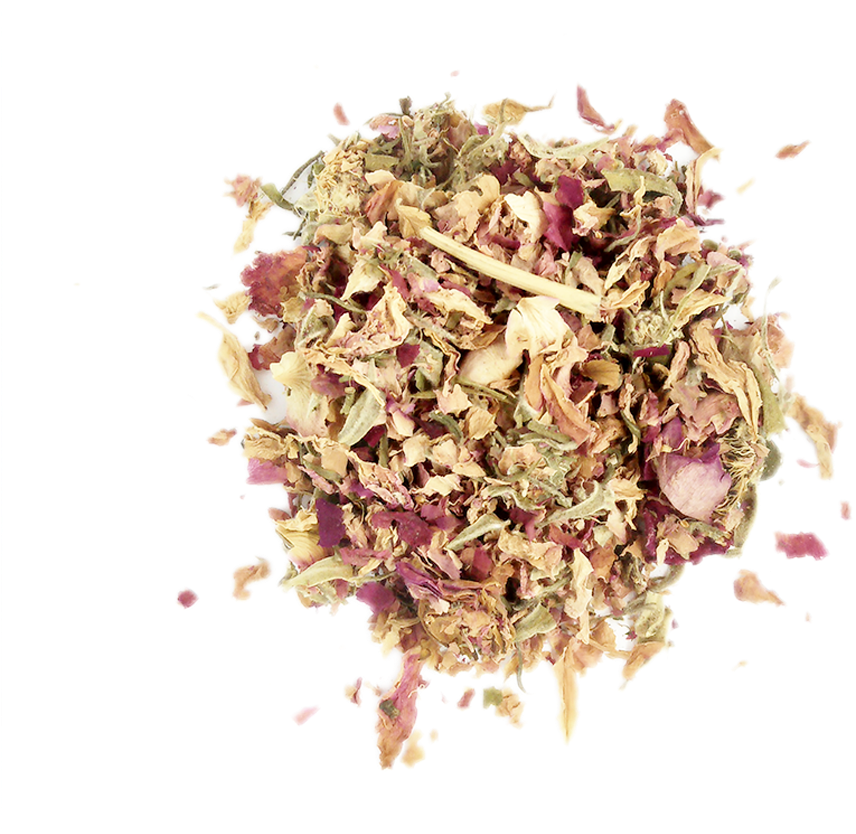 Dried Chrysanthemum Flowers Top View PNG Image