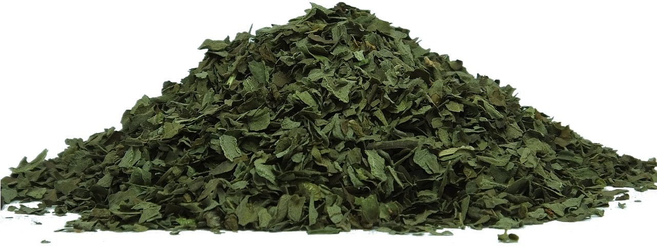 Dried Crushed Green Leaves Texture PNG Image