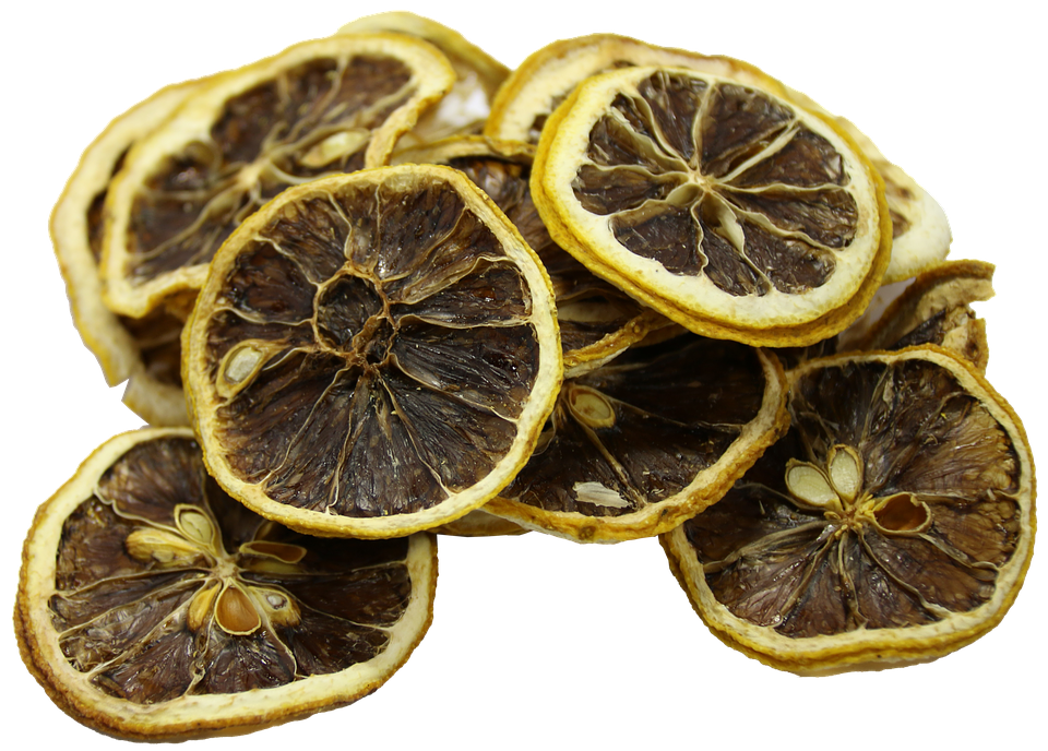 Dried Lemon Slices Transparent Background PNG Image