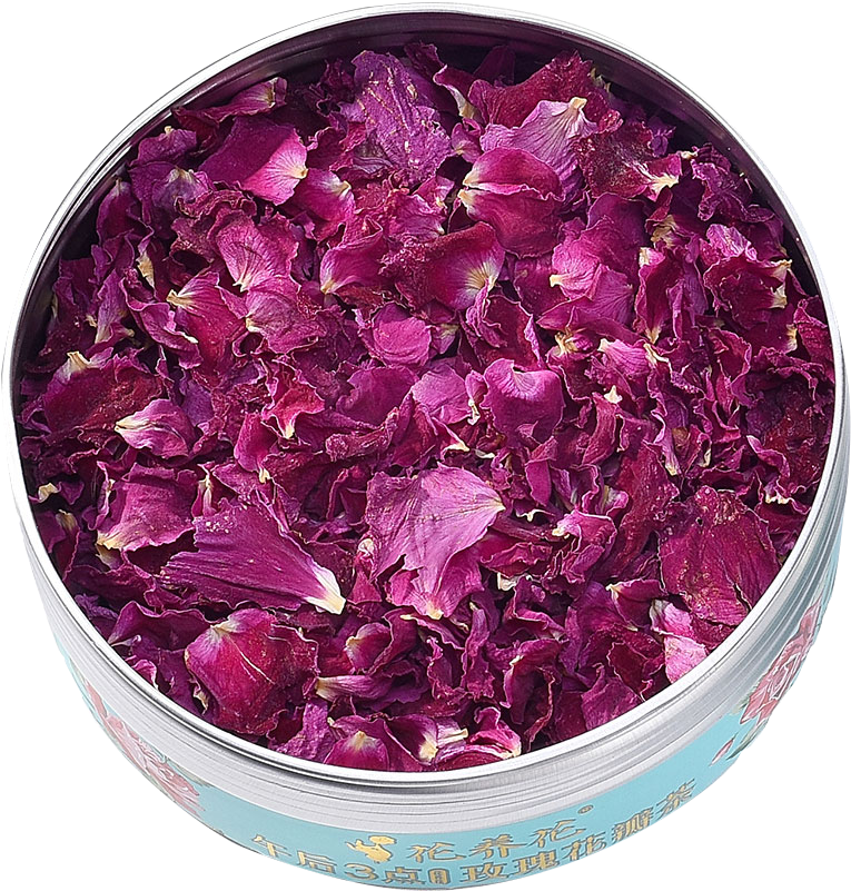 Dried Rose Petalsin Tin PNG Image