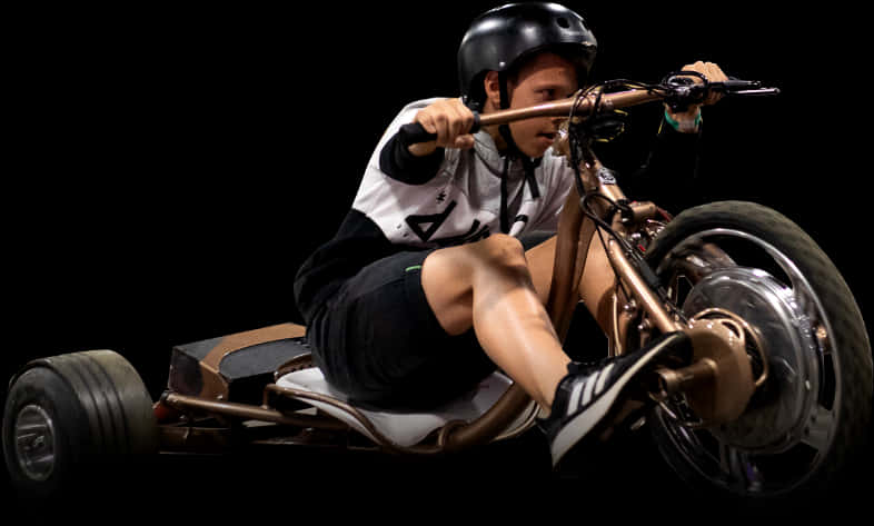 Drift Trike Action Shot PNG Image