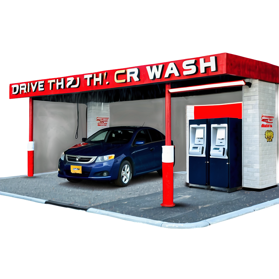 Drive Thru Car Wash Png 06112024 PNG Image