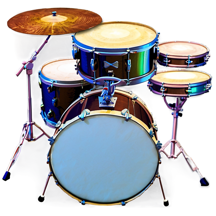 Drum Kit Front View Png Ldt PNG Image