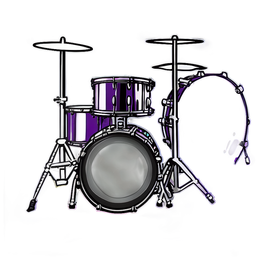 Drum Kit Outline Png 05242024 PNG Image