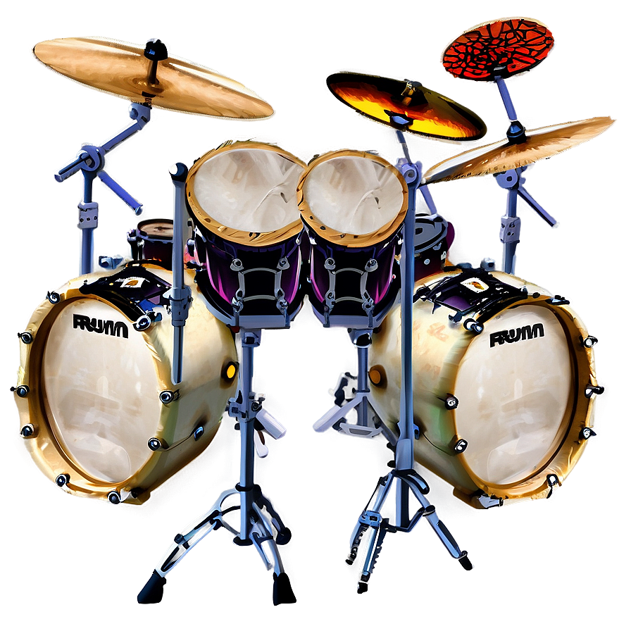 Drum Kit Outline Png 7 PNG Image