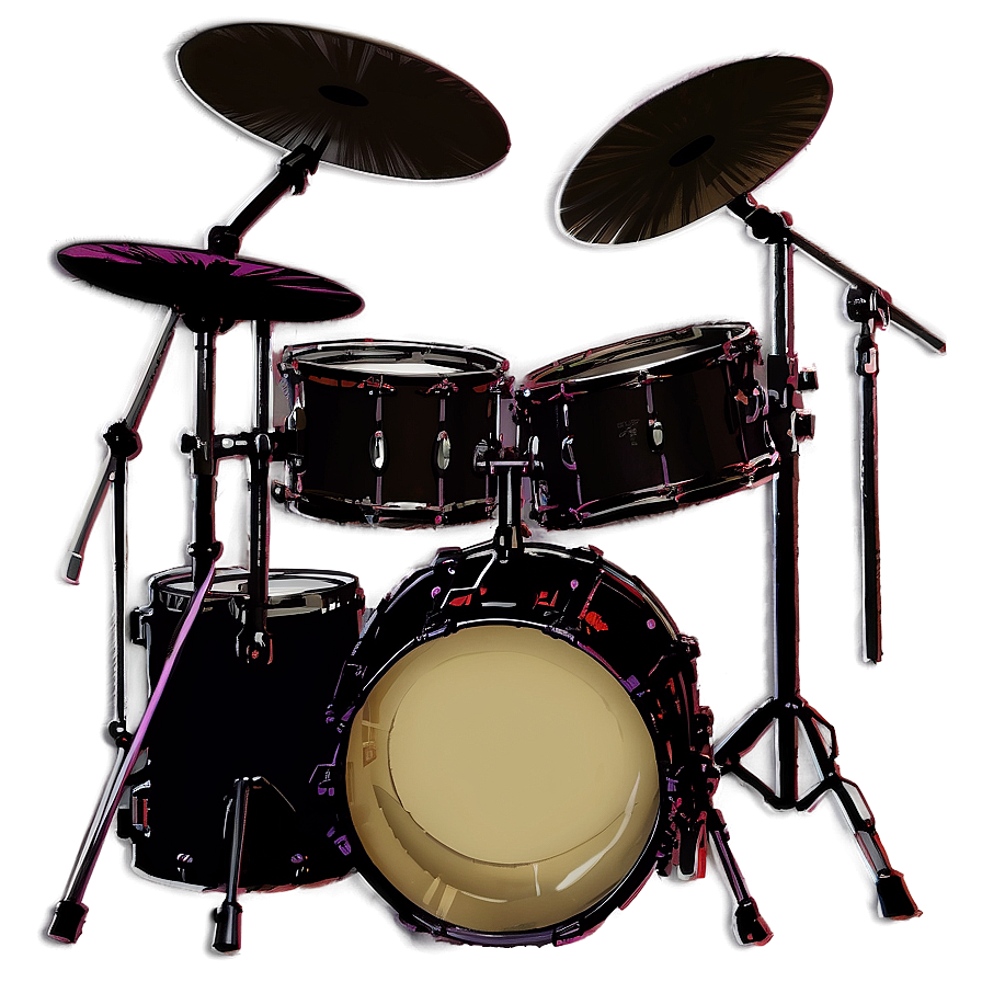 Drum Kit Silhouette Png 4 PNG Image