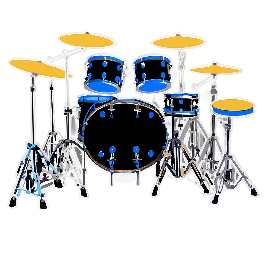 Drum Kit Silhouette Png 80 PNG Image