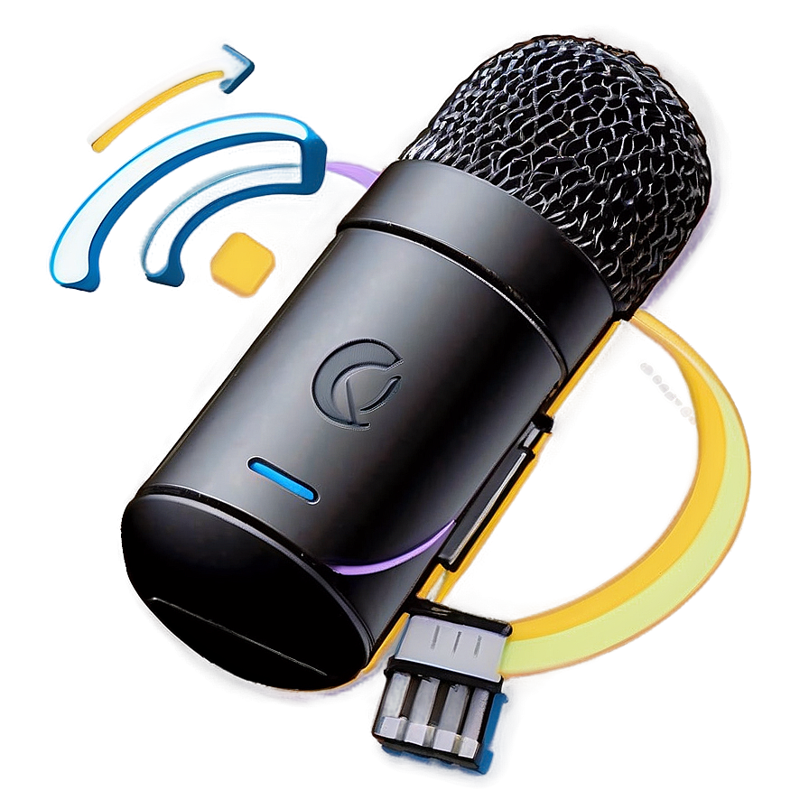 Dual Capsule Podcast Microphone Png Lmi PNG Image