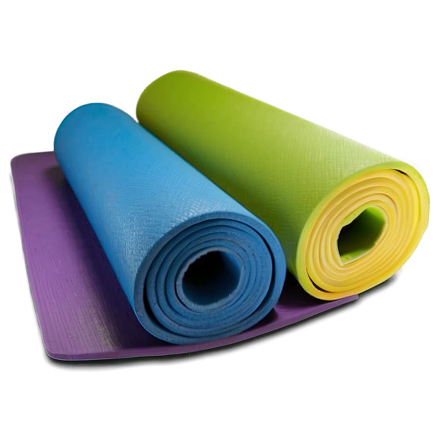 Dual-color Yoga Mat Png Feo PNG Image