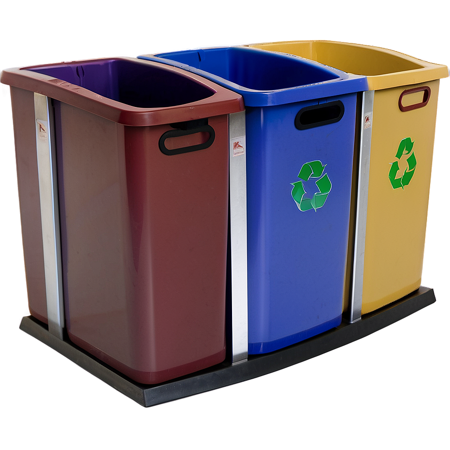 Dual Recycling Bin Two-tone Png 94 PNG Image