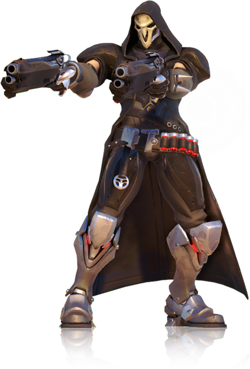 Dual Wielding Hooded Figure Game Character PNG Image