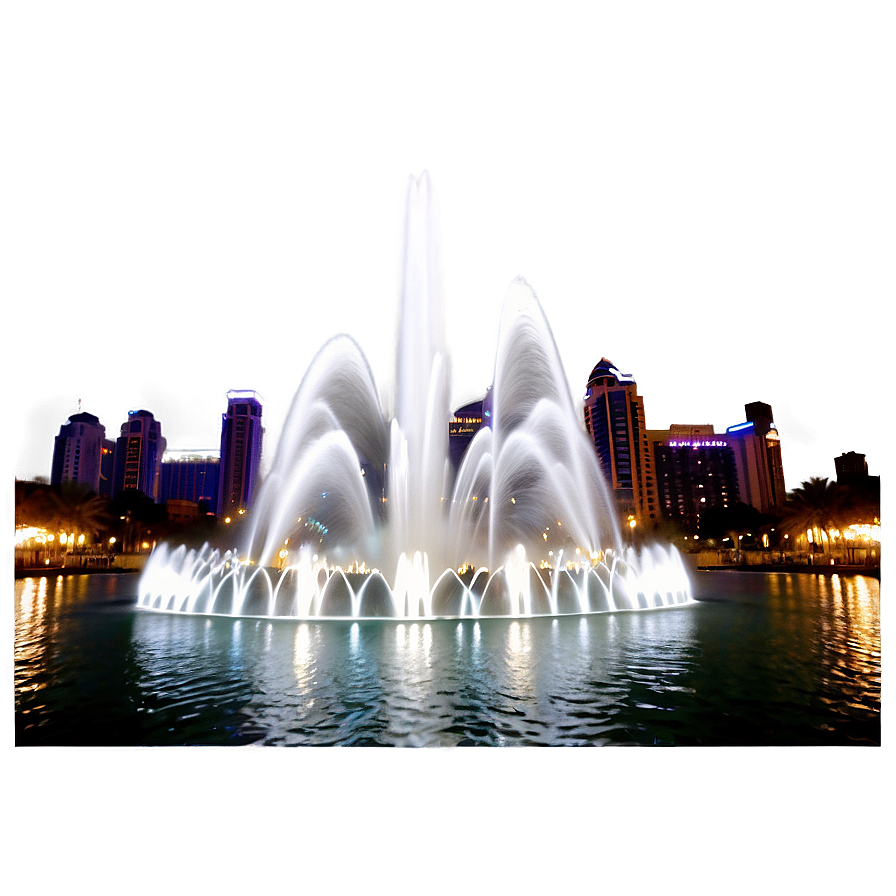 Dubai Fountain Show Png 06242024 PNG Image