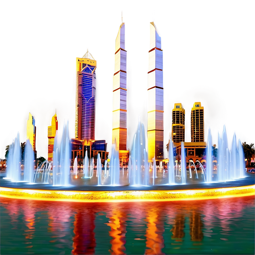 Dubai Fountain Show Png 17 PNG Image