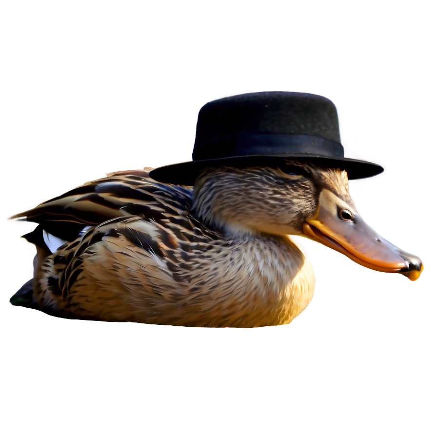 Duck Wearing Hat Png Fsk PNG Image